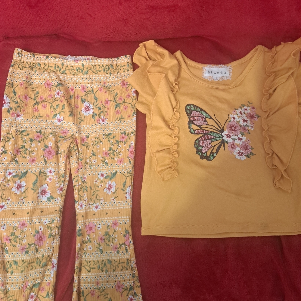 EUC  2t girls 2peice outfit